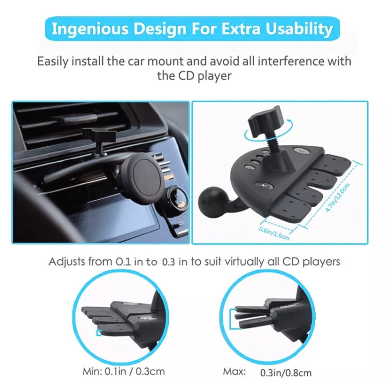 Car Magnetic CD Port Mobile Phone Navigation Holder