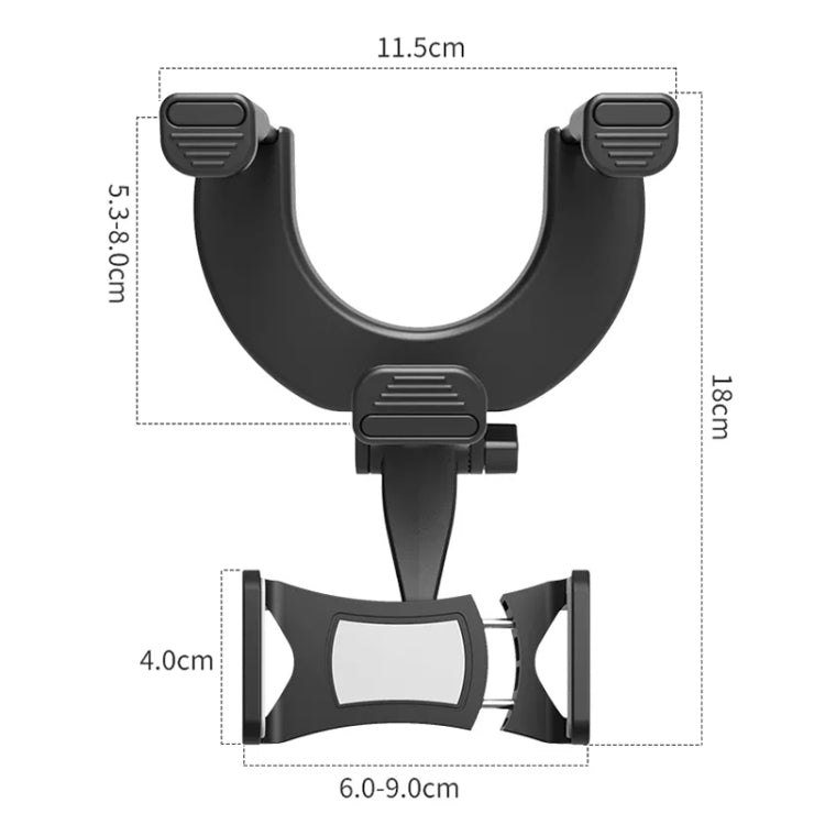 Car Rearview Mirror Phone Holder Universal Navigation Bracket