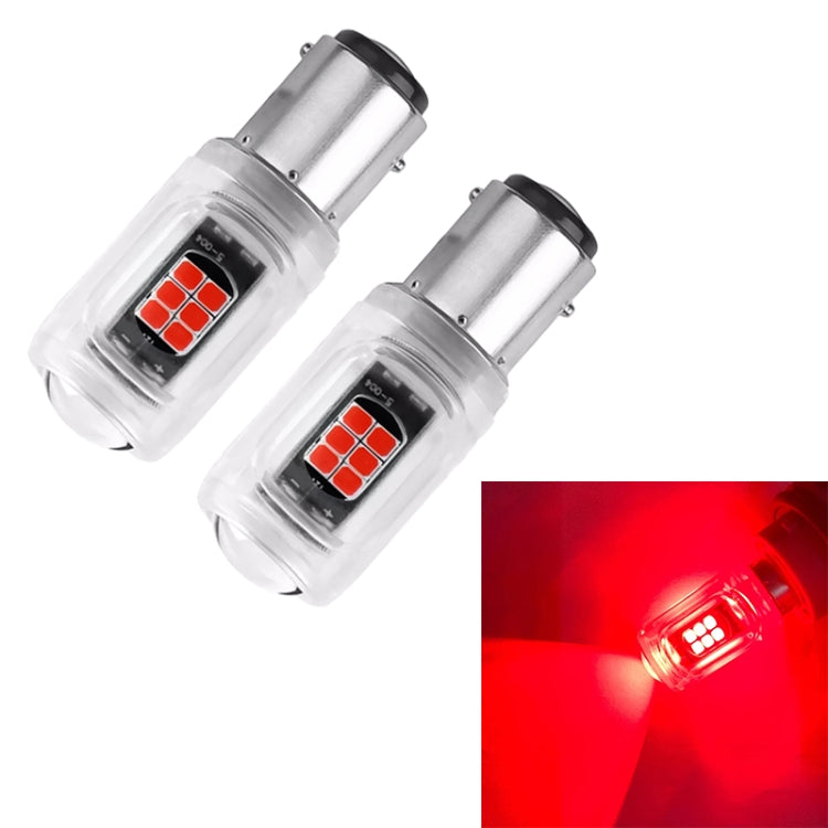2pcs 1157 DC12V / 2.16W / 0.18A / 480LM Car LED Brake Light (Red Light)