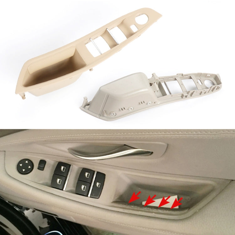 For BMW F10 2011-2017 Right Driving Car Door Window Lift Switch Trim Panel (Black)