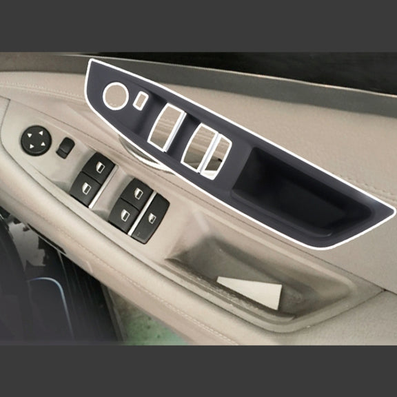 For BMW F10 2011-2017 Right Driving Car Door Window Lift Switch Trim Panel (Beige)