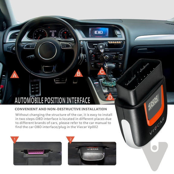 Viecar VP002 Car Mini OBD Fault Detector V1.5 WiFi Diagnostic Tool