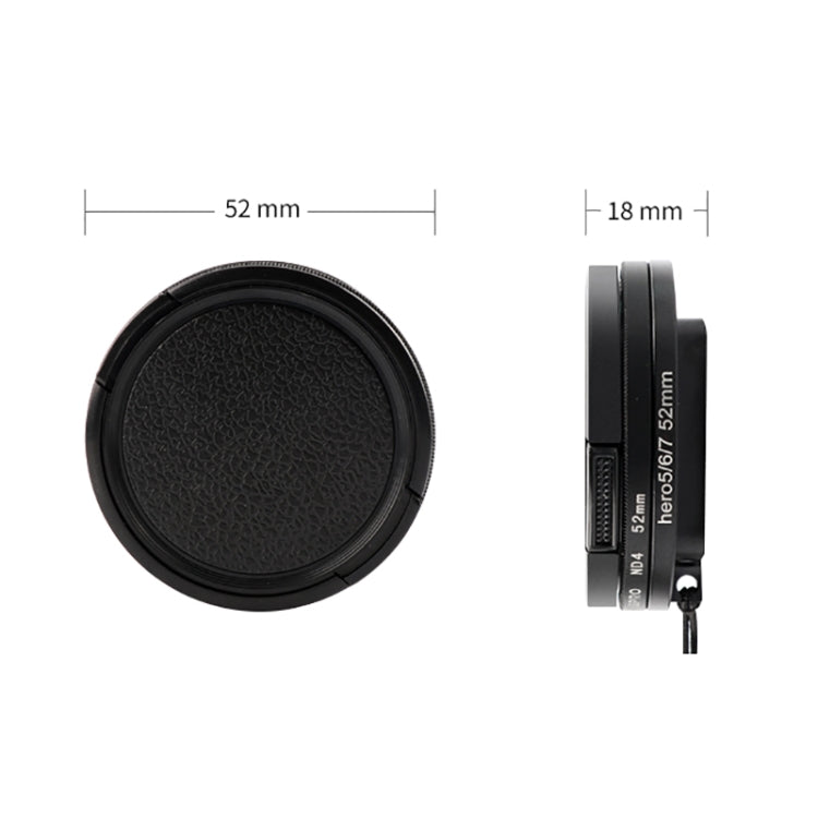 RUIGPRO for GoPro HERO 7/6 /5 Professional 52mm 10X Close-up Lens Filter with Filter Adapter Ring & Lens Cap