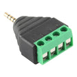 2.5mm Male Plug 4 Pole 4 Pin Terminal Block Stereo Audio Connector - free shipping - PMC TechLife - Order now!