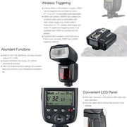 Godox V850II 2.4GHz Wireless 1/8000s HSS Flash Speedlite for Canon / Nikon DSLR Cameras(Black)