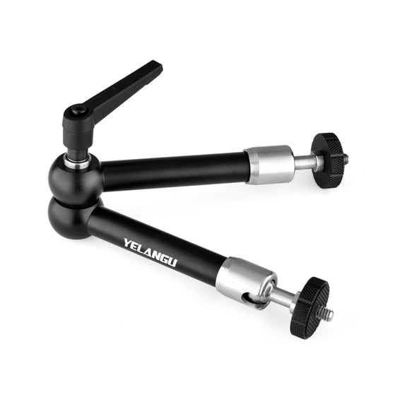 YELANGU 11 inch Adjustable Friction Articulating Magic Arm (Black)