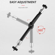 YELANGU 11 inch Adjustable Friction Articulating Magic Arm (Black)