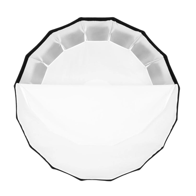 Godox P120L Diameter 120cm Parabolic Softbox Reflector Diffuser for Studio Speedlite Flash Softbox(Black)