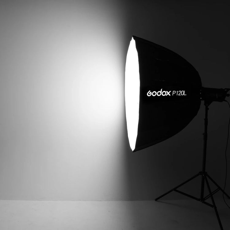 Godox P120L Diameter 120cm Parabolic Softbox Reflector Diffuser for Studio Speedlite Flash Softbox(Black)