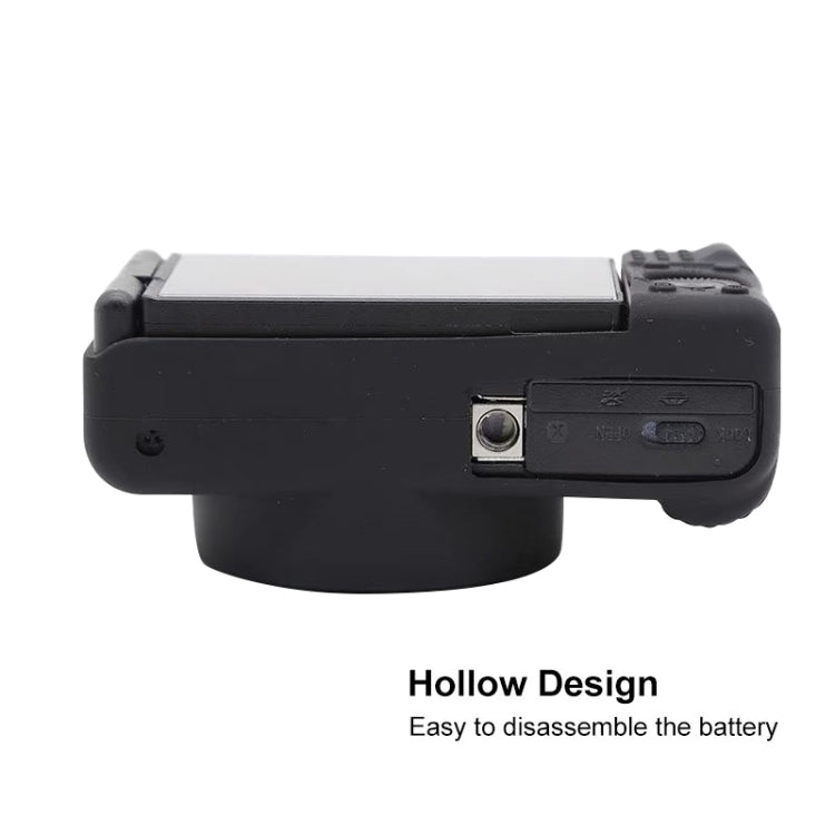 Soft Silicone Protective Case for Sony ZV-1 (Black)