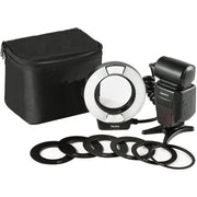 TRIOPO TR-15EX Macro Ring TTL Flash Light with 6 Different Size Adapter Rings For Canon E-TTL(Black)