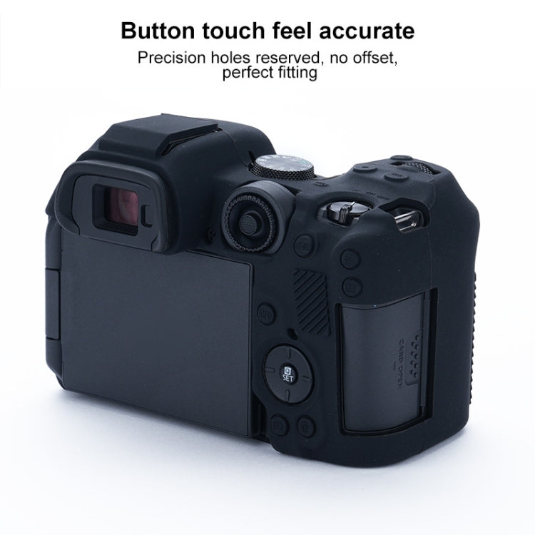 For Canon EOS R7 Soft Silicone Protective Case (Black)