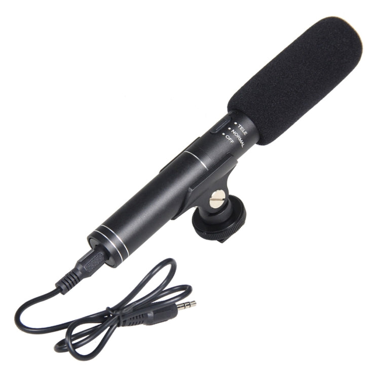 YELANGU YLG1401A Double Back Pole Professional Condenser Shotgun Microphone for DSLR & DV Camcorder(Black)