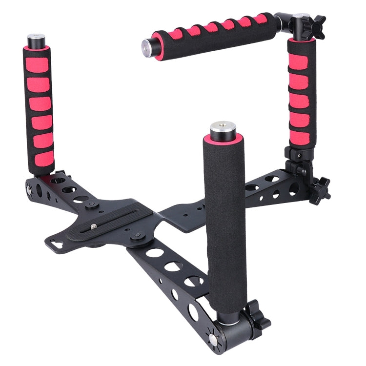 YELANGU D6-2 Rig I Multifunctional Handles Camera Shoulder Mount for DSLR Camera / Video Camera(Red)