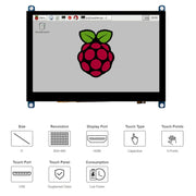 Waveshare 5 inch Slimmed-down Version 800 x 480 Toughened Glass Panel Capacitive Touch Screen LCD (H)