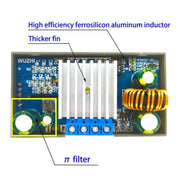 ZK-4KX CNC DC-DC Buck Boost Converter Module CC CV 0.5-30V 4A Adjustable Step Down Up Voltage Regulator