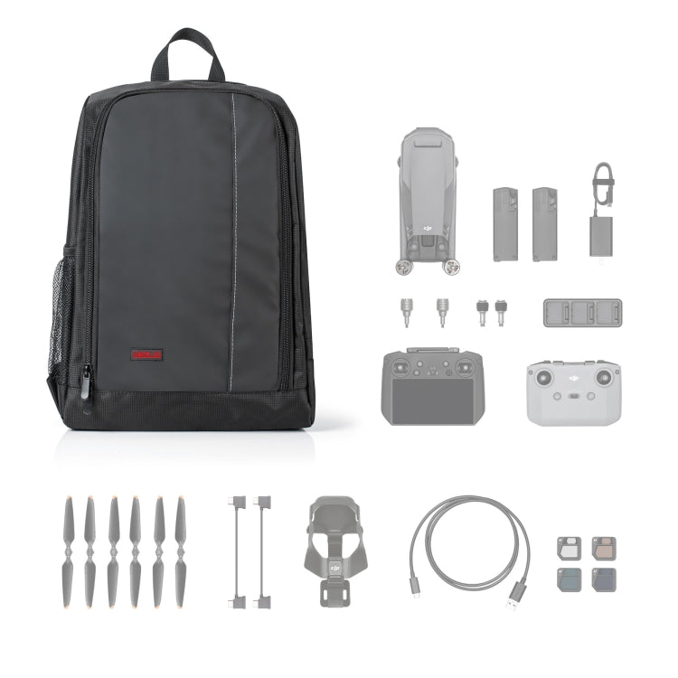 Shoulders Decompression Backpack for DJI Mavic 3 / DSLR Cameras(Black)