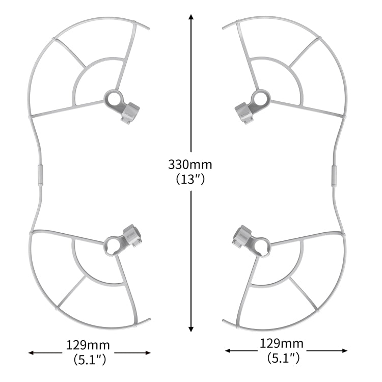 STARTRC Drone Propeller Protective Guard Anti-collision Ring for DJI Mini 3 Pro (Grey)