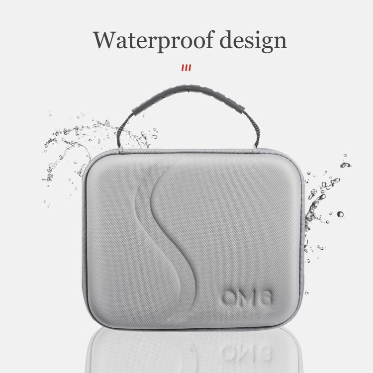 For DJI Osmo Mobile 6 STARTRC Portable Shockproof Water-resistant PU Case Bag(Dark Gray)