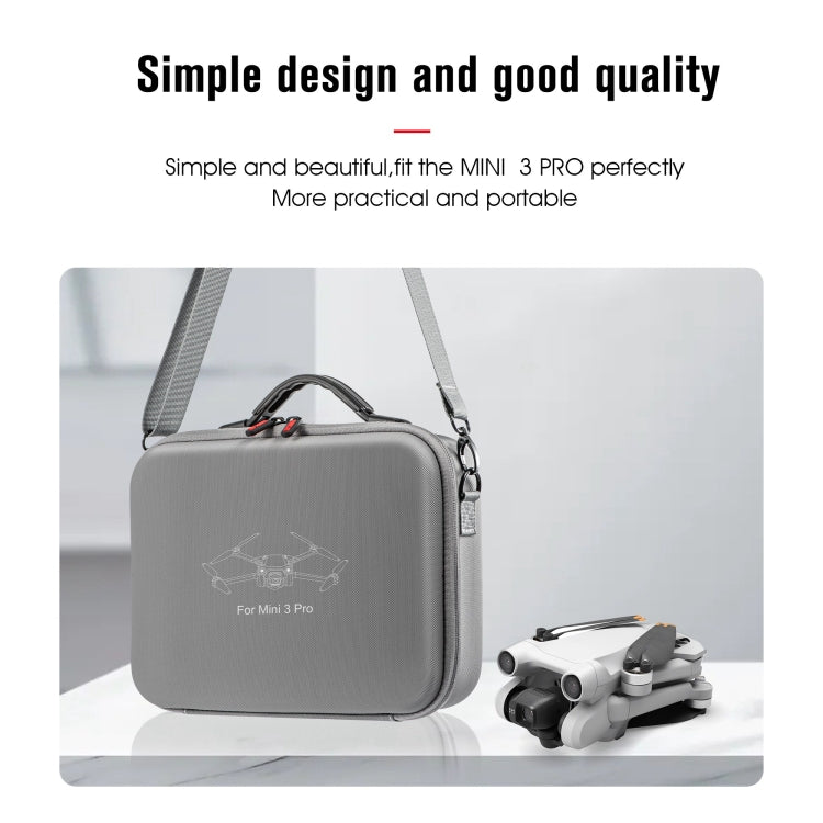 For DJI Mini 3 Pro / RC with Screen STARTRC Water-resistant Shoulder Storage Bag Handbag(Grey)