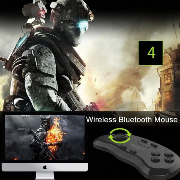 VR Shinecon 3D Movie Games Virtual Reality Glasses Bluetooth Remote Controller Gamepad(Black)