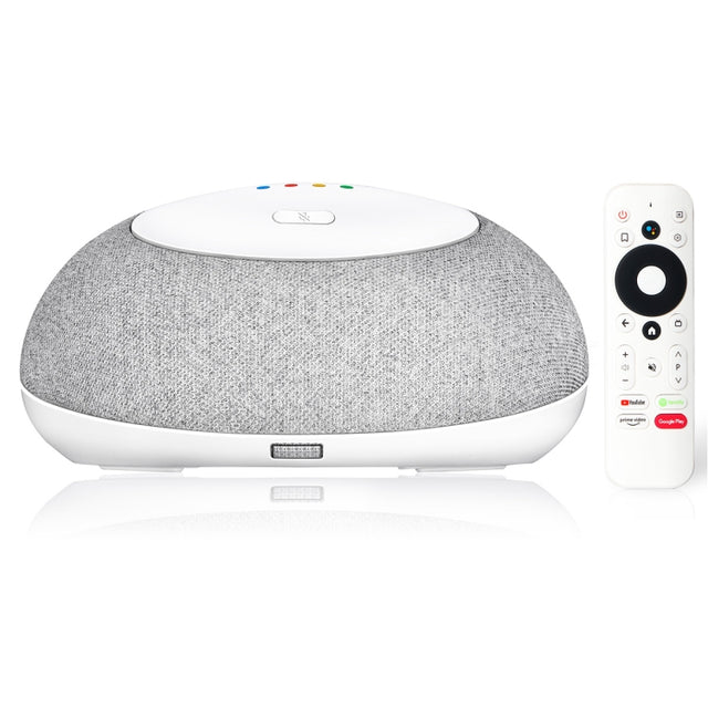 MECOOL KA1 Smart TV Speaker Android 11 TV Box with Remote Control, Amlogic S905X4 Quad Core Cortex-A55, 4GB+32GB, Dual-Band / Bluetooth / Ethernet / OTT(EU Plug)