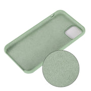 For iPhone 11 Solid Color Liquid Silicone Shockproof Case (Mint Green)