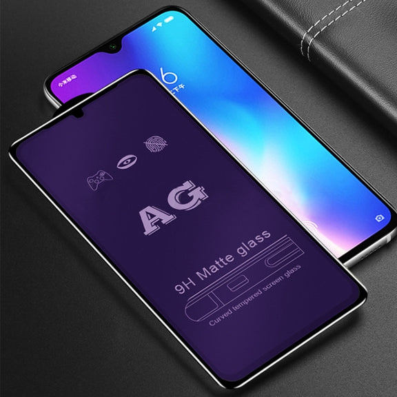 25 PCS AG Matte Anti Blue Light Full Cover Tempered Glass For Xiaomi Redmi 7
