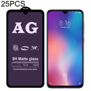 25 PCS AG Matte Anti Blue Light Full Cover Tempered Glass For Xiaomi Redmi Note 6 Pro