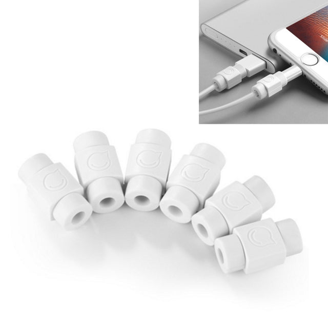 UGREEN LP127 6 PCS Anti-break Data Cable Protector for All Apple Original Data Cable