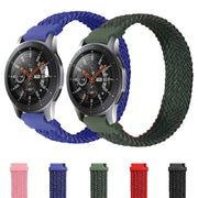 22mm Universal Nylon Weave Watch Band (Red Black)
