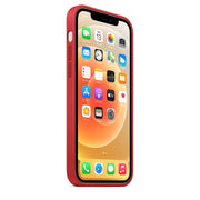 For iPhone 12 / 12 Pro Magnetic Liquid Silicone Full Coverage Shockproof Magsafe Case with Magsafe Charging Magnet(Red)