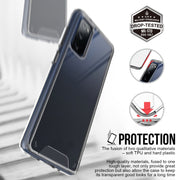 For Samsung Galaxy S20 FE Scratchproof TPU + Acrylic Space Protective Case(Transparent)