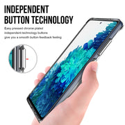 For Samsung Galaxy S20 FE Scratchproof TPU + Acrylic Space Protective Case(Transparent)
