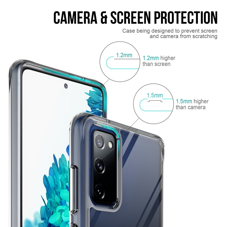 For Samsung Galaxy S20 FE Scratchproof TPU + Acrylic Space Protective Case(Transparent)