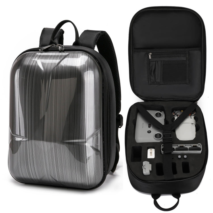 Water-resistant Backpack Shoulders Turtle Shell Storage Bag for DJI Mavic Mini 2(Black Liner)