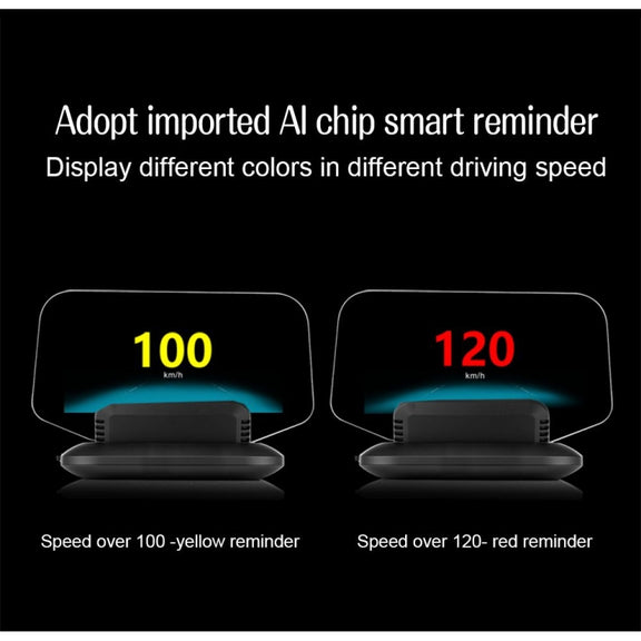 C1 OBD2 + GPS Mode Car HUD Head-up Display Compass / Speed / Water Temperature / Voltage Display / Speed / Fault Alarm / Navigation Function
