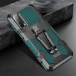 For Huawei P smart 2021 / Y7a Machine Armor Warrior Shockproof PC + TPU Protective Case(Army Green) - free shipping - PMC TechLife - Order now!