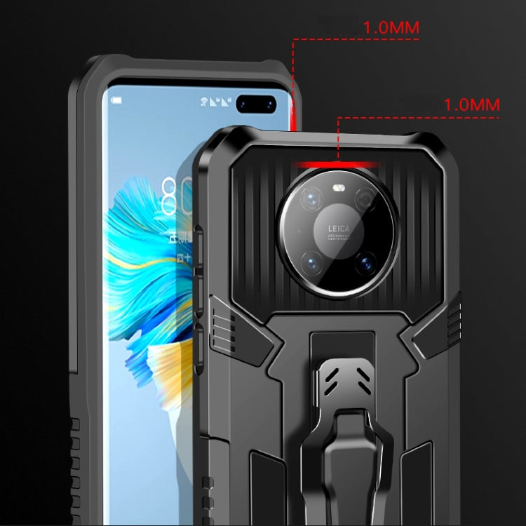 For Huawei P smart 2021 / Y7a Machine Armor Warrior Shockproof PC + TPU Protective Case(Army Green)