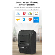 5811DD 58mm Bluetooth 4.0 Portable Thermal Bluetooth Receipt Printer, EU Plug