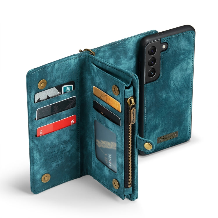 For SamsuFor Samsung Galaxy S21+ 5G CaseMe-008 Detachable Multifunctional Flip Leather Phone Case(Green)