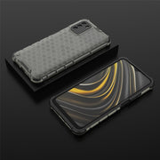 For Xiaomi Poco M3 Shockproof Honeycomb PC + TPU Case(Black)