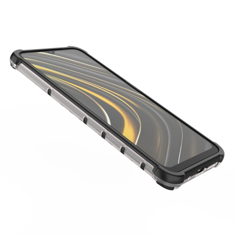 For Xiaomi Poco M3 Shockproof Honeycomb PC + TPU Case(Black)