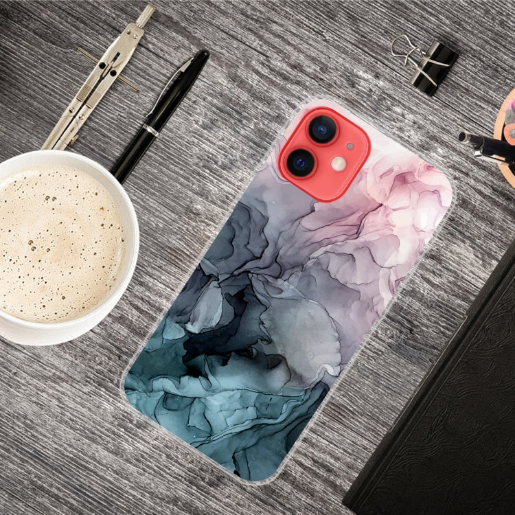 For iPhone 11 Marble Pattern Shockproof  TPU Protective Case (Abstract Light Pink)