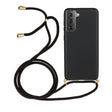 For Samsung Galaxy S21 5G Wheat Straw Material + TPU Protective Case with Lanyard(Black) - free shipping - PMC TechLife - Order now!
