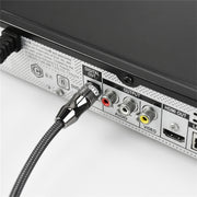 EMK OD6.0mm 3.5mm Digital Sound Toslink to Mini Toslink Digital Optical Audio Cable, Length:1.5m