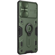 For Samsung Galaxy S21+ 5G NILLKIN Shockproof CamShield Armor Protective Case with Invisible Ring Holder(Green)
