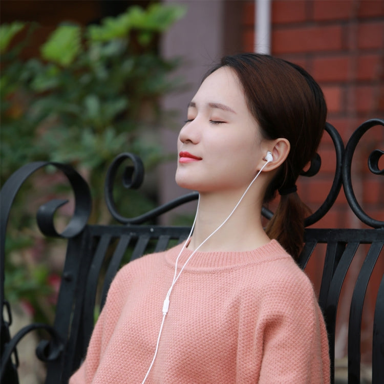 REMAX RM-588 In-Ear Stereo Sleep Earphone with Wire Control & MIC & Support Hands-free(White)