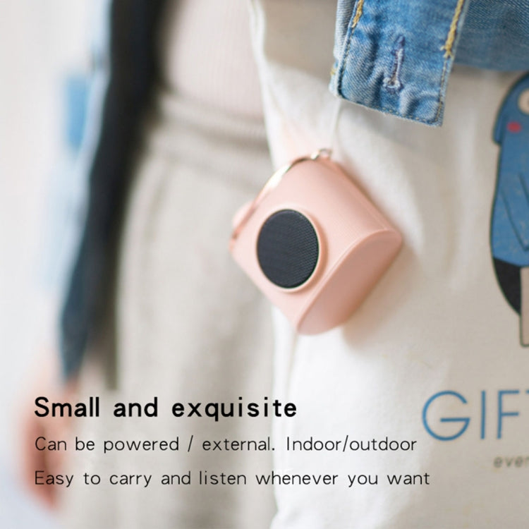 CM-2 3W Camera Shape Mini Single Speaker Bluetooth Speaker with Lanyard(Green)
