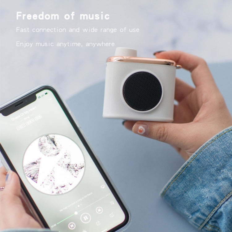 CM-2 3W Camera Shape Mini Single Speaker Bluetooth Speaker with Lanyard(Green)